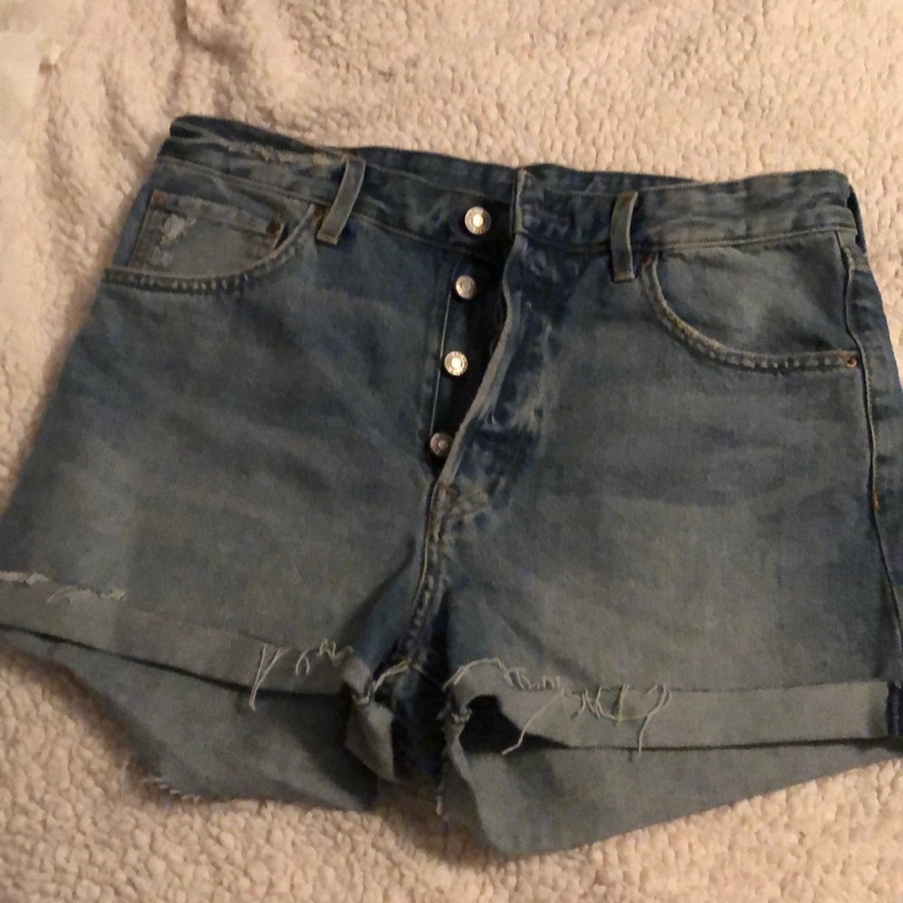 & Denim Highwasted Shorts